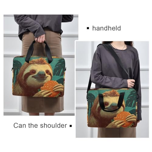 Maletín para laptop con estampado Sloth y múltiples bolsillos miniatura 2