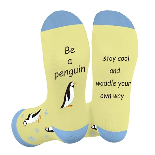 LSVGSAK Penguin Gifts for Penguin Lovers Women Girls Novelty Socks Birthday Gifts for Teens Bestie Friend Daughter Wife Sister Girlfriend Stocking fillers Gift for Christmas