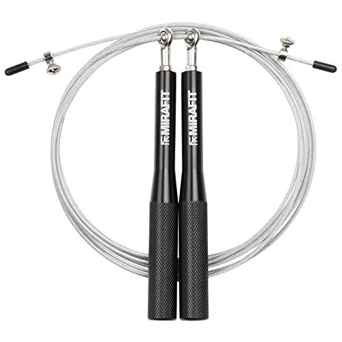 Mirafit Adjustable 3m Ball Bearing Speed Skipping Rope - Aluminium Handles