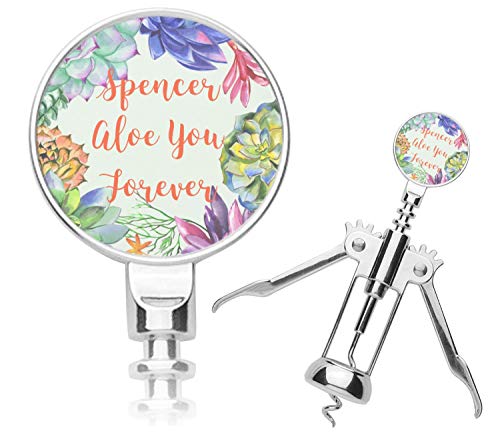 Personalized Succulents Corkscrew