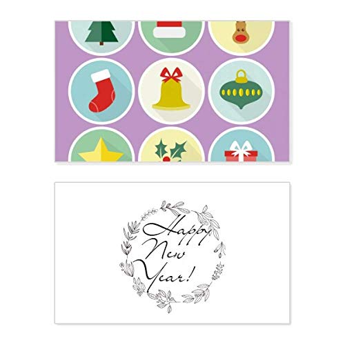Tarjeta de felicitación de Año Nuevo premium, árbol de Navidad color verde