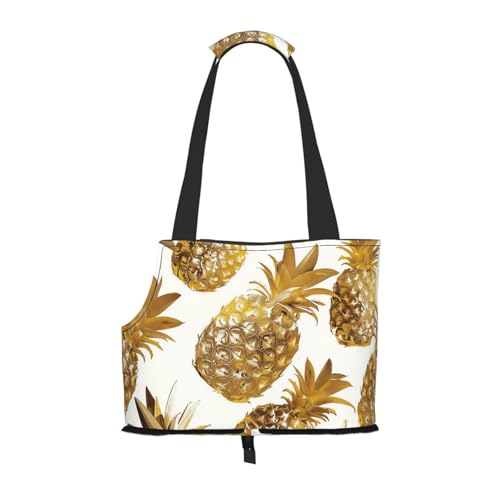 Sac de voyage pour chat et petit chien pliable léger imprimé ananas