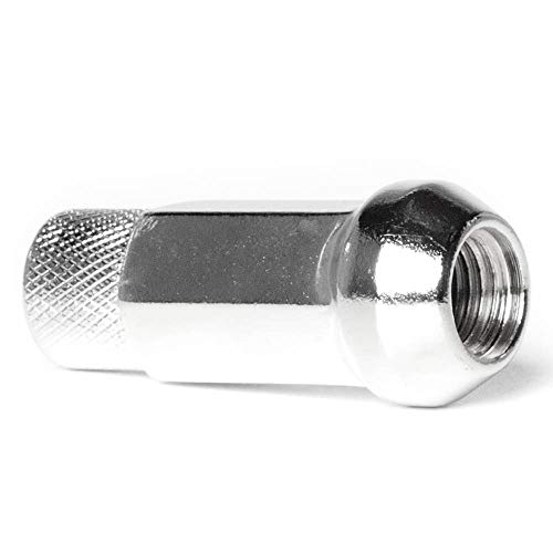 Image of Circuit Performance Forged Steel Extended Hex Lug Nut for Aftermarket Wheels: 12x1.25 Chrome - 20 Piece Set + Tool