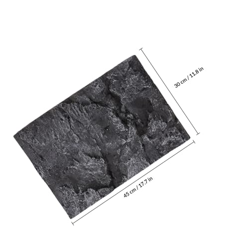 Fondo 3D de piedra negro antireflejos para evitar estrés en tanques de PU 8