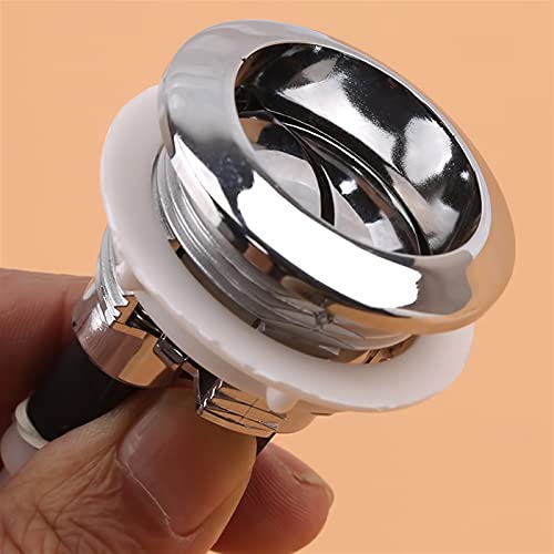 Bouton poussoir de chasse d'eau pour toilettes - Double bouton poussoir pour réservoir d'eau de toilette - 38 mm de long