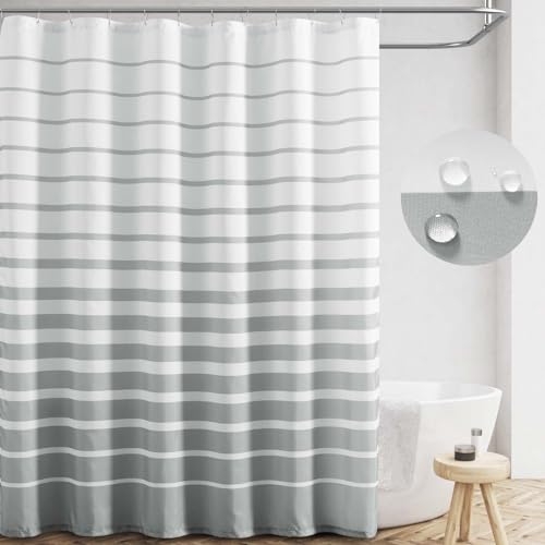 jinchan Green and White Boho Shower Curtain Bohemian Vertical Striped Fabric Shower Curtains for Bathroom with 12 Hooks Waterproof 70x72 Inches 70"W x 72"L (Pack of 1) A3. Boho Vertical Gree