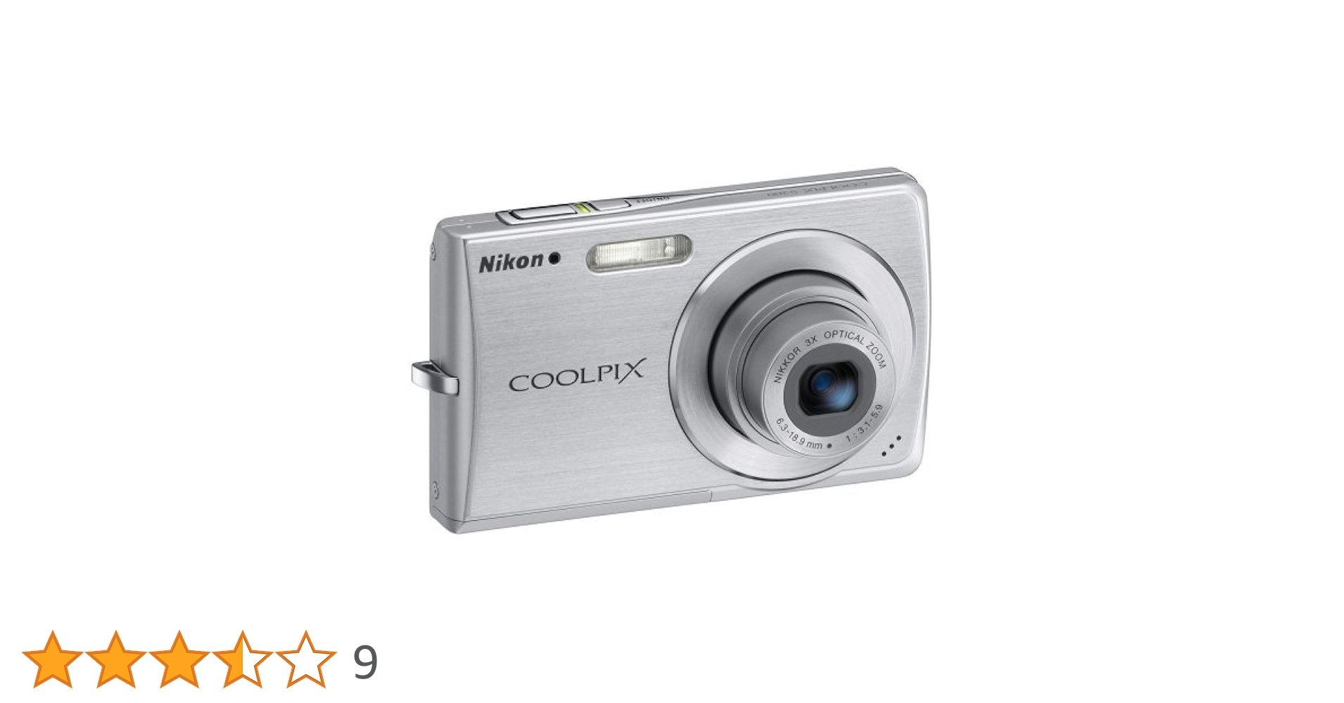 Nikon COOLPIX S200 シルバー Nikon Coolpix S200 Digital Camera Silver For Parts, Turns On