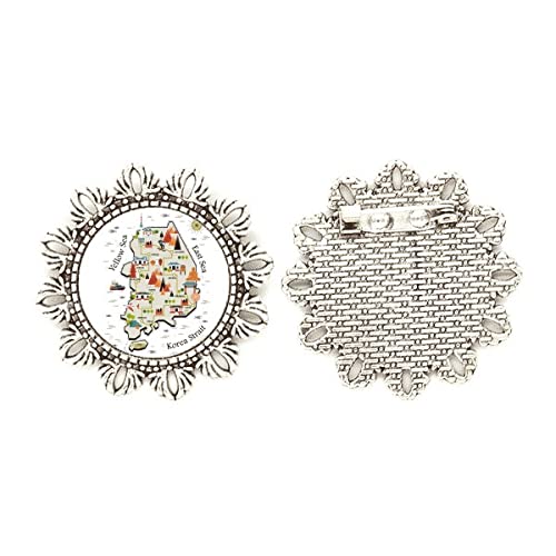 Broche de Corea del Sur de plata para lucir tu identidad en la solapa