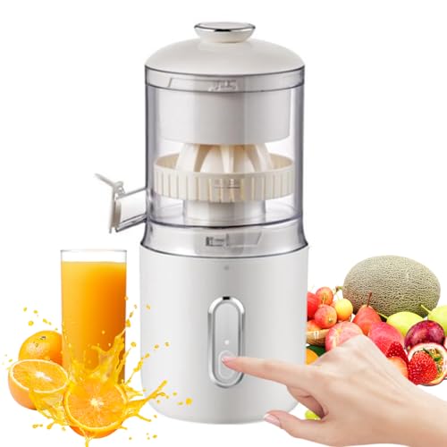 Juicador de cítricos Recargable de 45W USB - Juicador eléctrico portátil de 150 ml para Naranja, limón, toronja con batería de 1500 mAh y Boca de 110 mm de Ancho - exprimidor automático