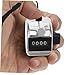 Toddmomy Mechanical Hand Tally Counter 4 Clicker Metal Manual People Counter Hanging Rope for Knitting and Sports