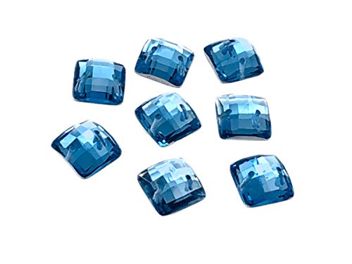 EIMASS Forme carrée coudre ou coller Résine Cristaux, pierres précieuses Dos plat pour costume Cover