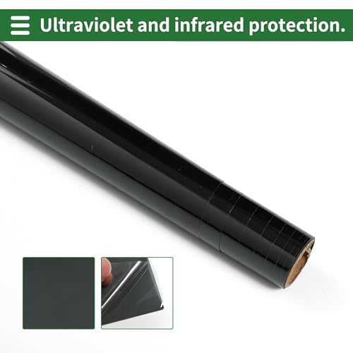 Motoforti Nano Ceramic Car Window Tint Film VLT 34% IRR 56% UVR 60% Black 14.76 ft x 35.43 Inch Privacy Film 2mil PET 1 Pc