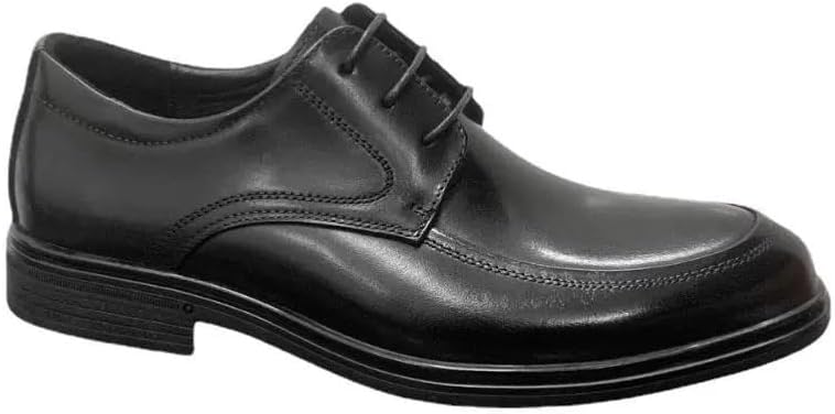Men's Leather Shoes Business Formal Comfortable Shoes Fashion Lace-ups Non-Slip Rubber Soft Sole Lace-ups Lightweight Breathable Shoes(White-Patch Five-Pointed star4,10)