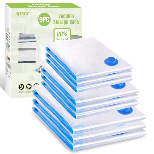 Sac Sous Vide Vetement Aspirateur 9 Pièces 3XL 80x60cm...