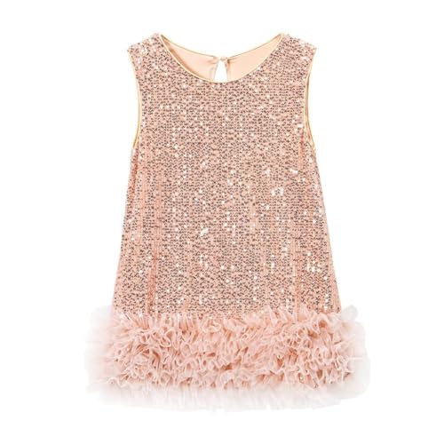 Vestido de lentejuelas niña el regalo de disfraz elegante con tul brillante para fiestas mágicas