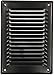 KOTARBAU® Grille de Ventilation 230 x 165 mm Noir En Acier Galvanisé Grille D'aération avec Moustiquaire Résistante à la Corrosion