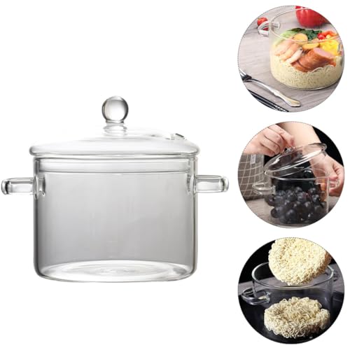 Soupière en verre résistant micro-ondes 1350 ml pour conserver et réchauffer - 4