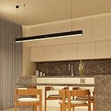 Murphy Black 4ft LED Hanging Profile Pendant Light, 45W Warm White, 2-Year Warranty, Aluminium Body, Adjustable Wire – Linear Ceiling Light for Office, Home & Commercial – Pack of 1