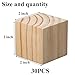 Ninekong 30 Pack Unfinished Wood Blocks 2 Inch - Solid Pine Wooden Cubes for Crafts, Sanded Smooth Natural Wood Squares for Painting, DIY Projects, Puzzle Making & Home Decor