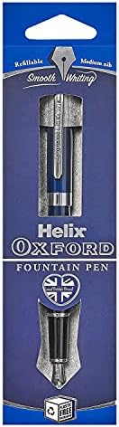 Helix Oxford Premium Fountain Pen (Pink) with Plastic Free Packaging