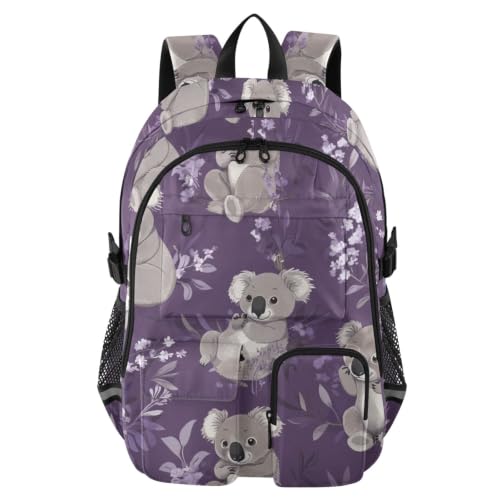 Mochila de viaje grande gris de 17.5 pulgadas para ordenador y trabajo