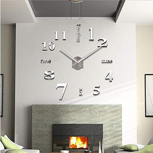 Reloj de pared moderno 3D silencioso sin marco 23 pulgadas miniatura 2