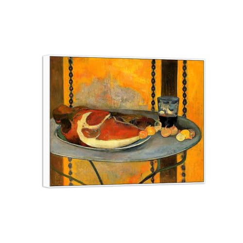 Impression sur toile contemporaine style still life cadre blanc