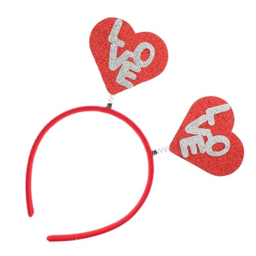 Bandeau cheveux cœur Saint-Valentin souple pour éviter les maux de tête