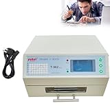 110V 800W Automatic Reflow Machine, T962 Infrared Reflow Oven Furnace IC Heater,...