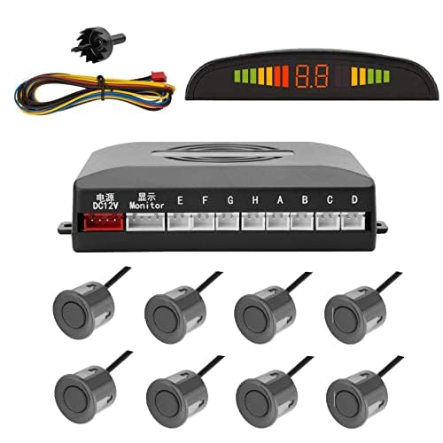 Buy TKOOFN Car Parking Reverse Reversing Backup Radar System with 8 ...
