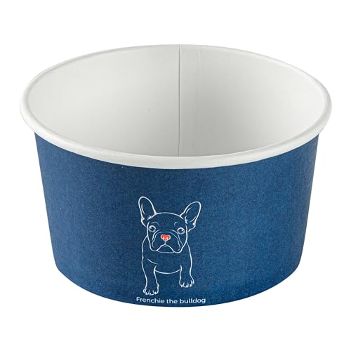 Image of Restaurantware Coppetta 8 Ounce Dessert Cups, 50 Disposable Ice Cream Cups - Lids Sold Separately, Sturdy, Frenchie Paper FroYo Bowls, For Hot And Cold Foods, Perfect For Gelato Or Mousse
