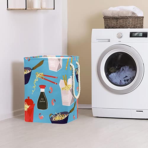 Panier à linge imperméable bleu idéal pour optimiser la salle de bain - 3