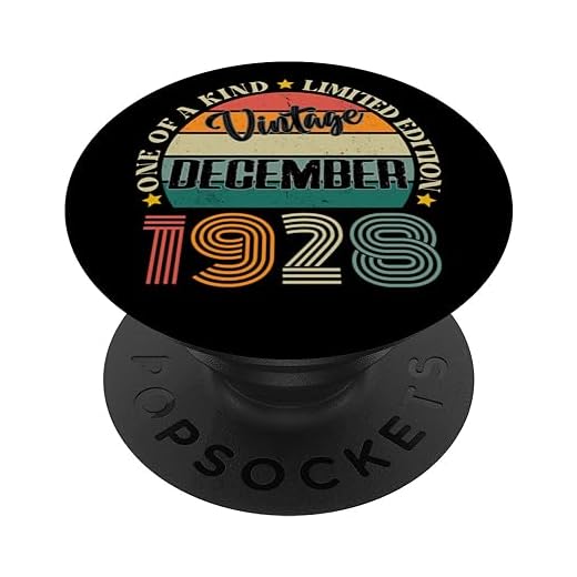 96 Años Vintage Diciembre 1928 96 Cumpleaños Retro PopSockets PopGrip Intercambiable