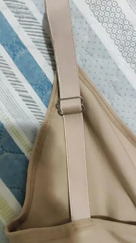 Body Modelador Feminino, Alta Compressão, Alça Regulável, Suplex, Bege