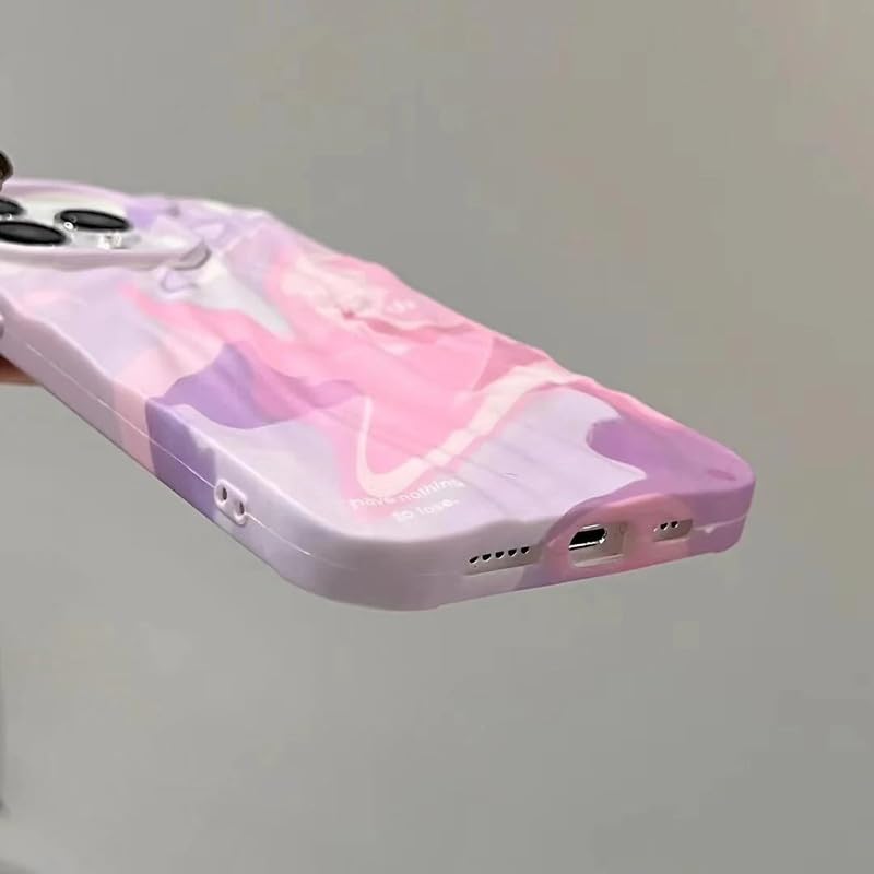 Image of COVERLY for iPhone 14 Pro Max 3D Luxury Rainbow Pastel Nice Phone Case,Premium Texture Trendy Retro Cute Multi Artistic Cool Design -Aesthetic Shades Heart Princess Cover for Apple iPhone 14 Pro Max