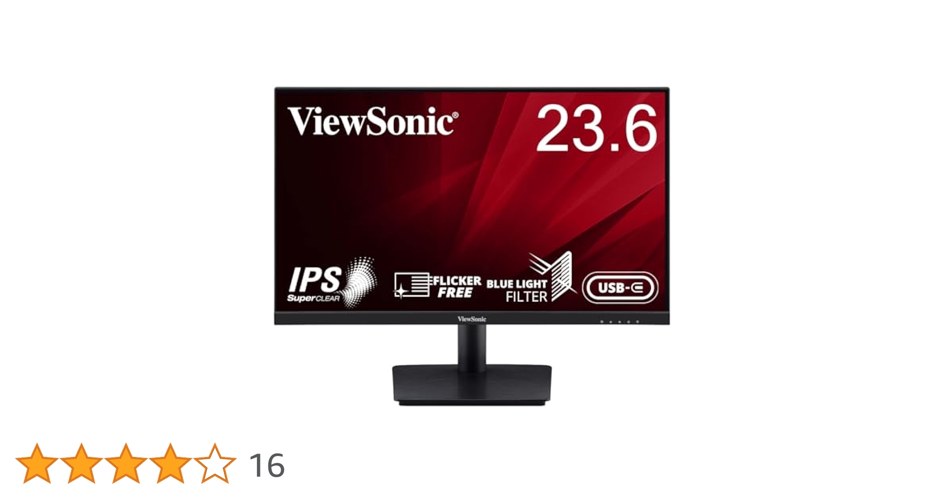 24インチ USB-C 給電対応 ViewSonic モニター Amazon.co.jp