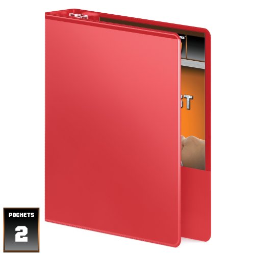 Wilson Jones 1-1/2 Inch 3 Ring Binder, Heavy Duty D-Ring View Binder, Extra Durable Hinge, Red (W385-34-1797Pp) #TOP3