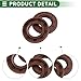 Partuto Universal Oil Seal TG4 Lip Seal Ring Rotary Shaft Seal 22x40x7mm High Pressure FKM Rubber Brown 5 Pcs