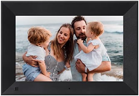 NexFoto Digital Picture Frame with Remote Control, Electronic Picture Frames with IPS Display, Support Slideshow, Portrait or Landscape Stand, Video and Music, Motion Sensor, Gift for Grandparents