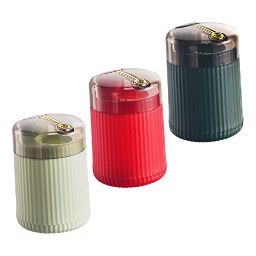 CIYODO 3pcs Toothpick Holder Tooth Pick Case Home Kitchen Toothpick Dispenser Press-type Toothpick Organizers Toothpicks Case Toothpick Storage Bottle Toothpick Dispensers Pp