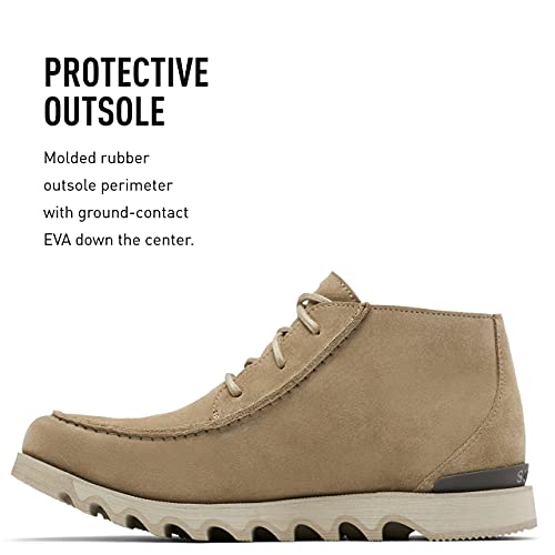 Sorel Men's Kezar Moc Chukka Wp Boot — Khaki Ii, Silver Sage — Waterproof Suede Rain Boots — Size 9 #TOP3