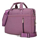 EXPANDABLE CAPACITY: This stylish laptop briefcase is designed with expandable capacity, the expansion zipper will extend the main compartment space greatly, in which there will be more space for your clothing and files.