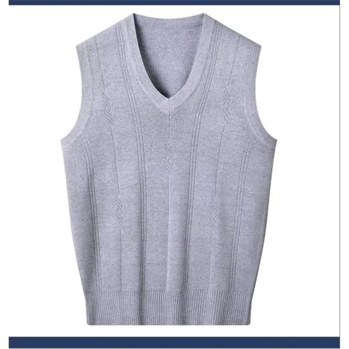 Men’S Casual V-Neck Knitted Pullover Sweater Vest Sleeveless Waistcoat Top4