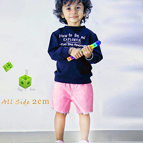 Image of Gambit Bulid Structures Interlocking Play Mat Building Cube Blocks Set (120 pieces) Smart Activity Fun and Learning Train Blocks for Kids - Multi-Color