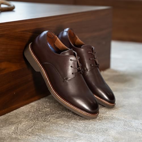 Image of Gunnar and Troy Sentinel Mens Oxford Dress Shoes, Multi-Colors & Sizes | Men's Wingtip Oxford Dress Shoes, Soft Leather Classic Lace-Up Modern Shoes
