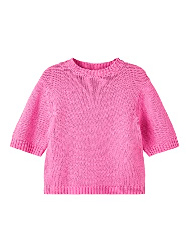 Haut en tricot fille NAME IT vetement en maille rose manches longues pour enfant