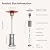 EAST OAK Anti-rust 50,000 BTU Patio Heater for Outdoor Use With Wheels, Double-Layer Stainless Steel Burner and Round Table Design, Outdoor Patio Heater for Home and Commercial, Stainless Steel