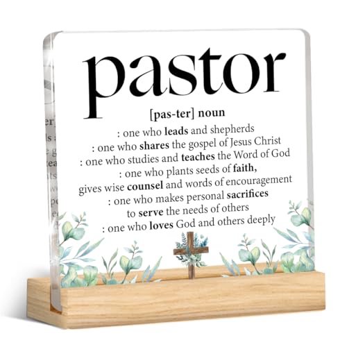 Pastor Appreciation Acrylic Desk Plaque
