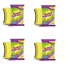 Scotch-Brite Stainless Steel Scotch Brite Scrub Sponge 2N-Pack Of 4