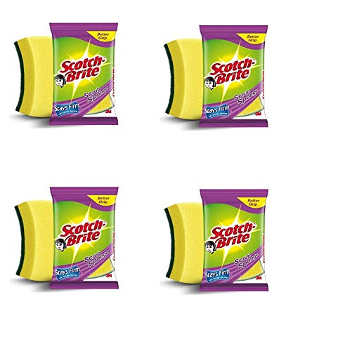 Image of Scotch-Brite Stainless Steel Scotch Brite Scrub Sponge 2N-Pack of 4